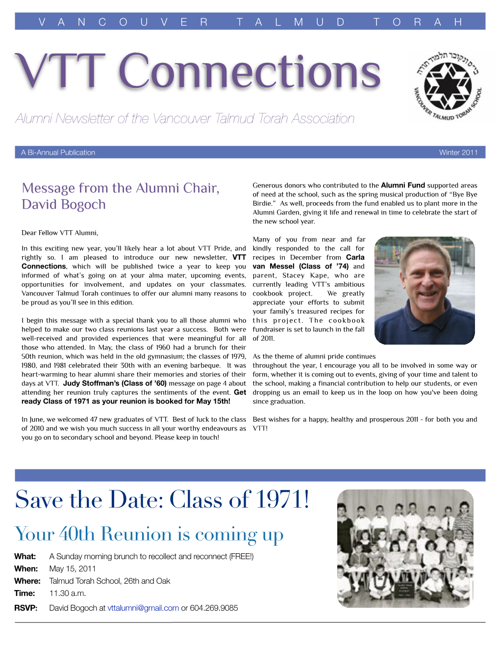 Winter 2011 Alumni Newsletter