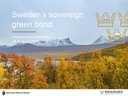 Sweden's Sovereign Green Bond