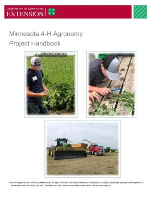 Minnesota 4-H Agronomy Project Handbook