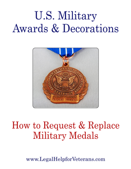 U.S. Military Awards & Decorations