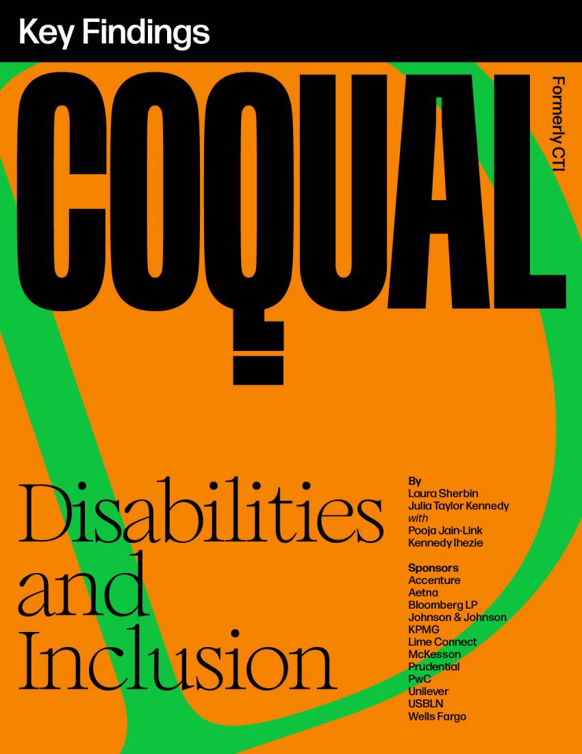 Disabilities and Inclusion (Global and U.S. Findings)