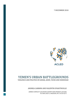 Yemen's Urban Battlegrounds