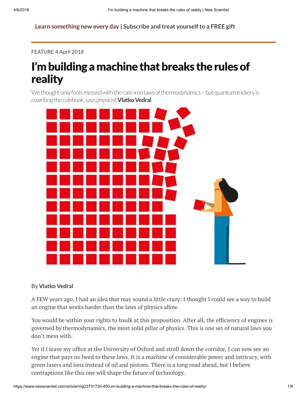 I'm Building a Machine That Breaks the Rules of Reality | New Scientist