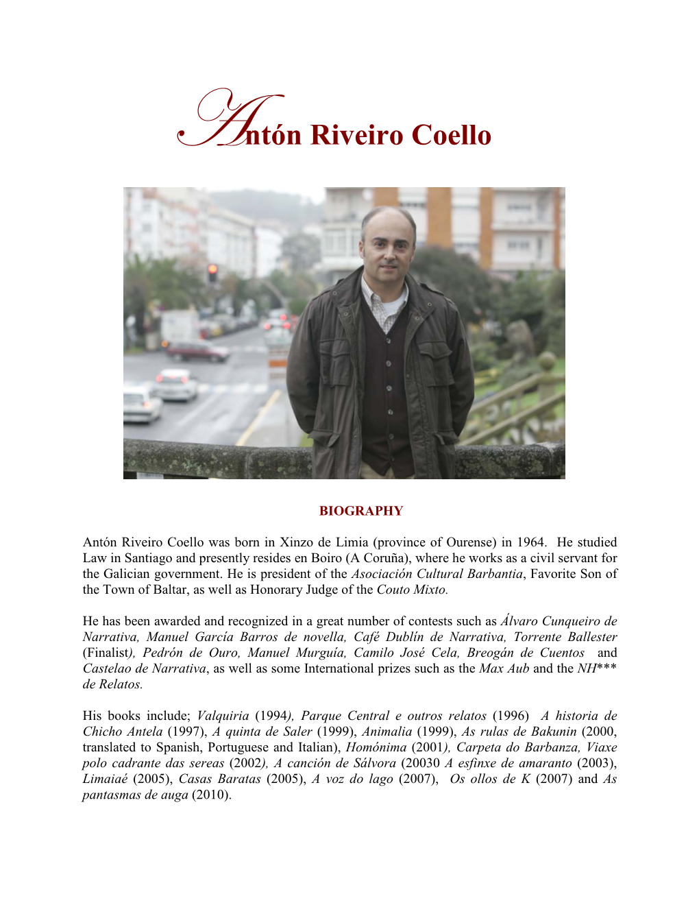 Bio Antón Riveiro Coello