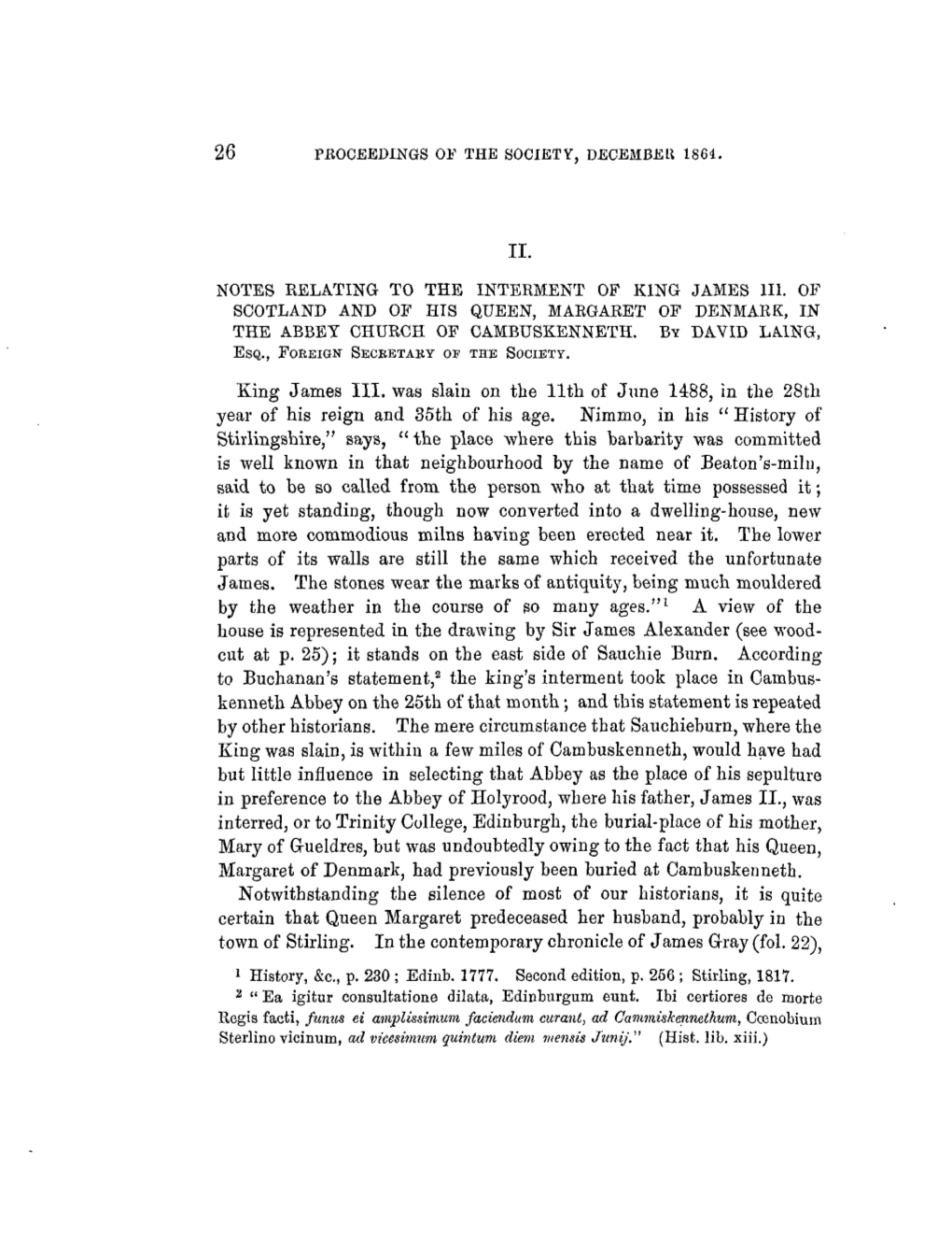 26 PROCEEDINGS Or the SOCIETY, DECEMBEU 1861