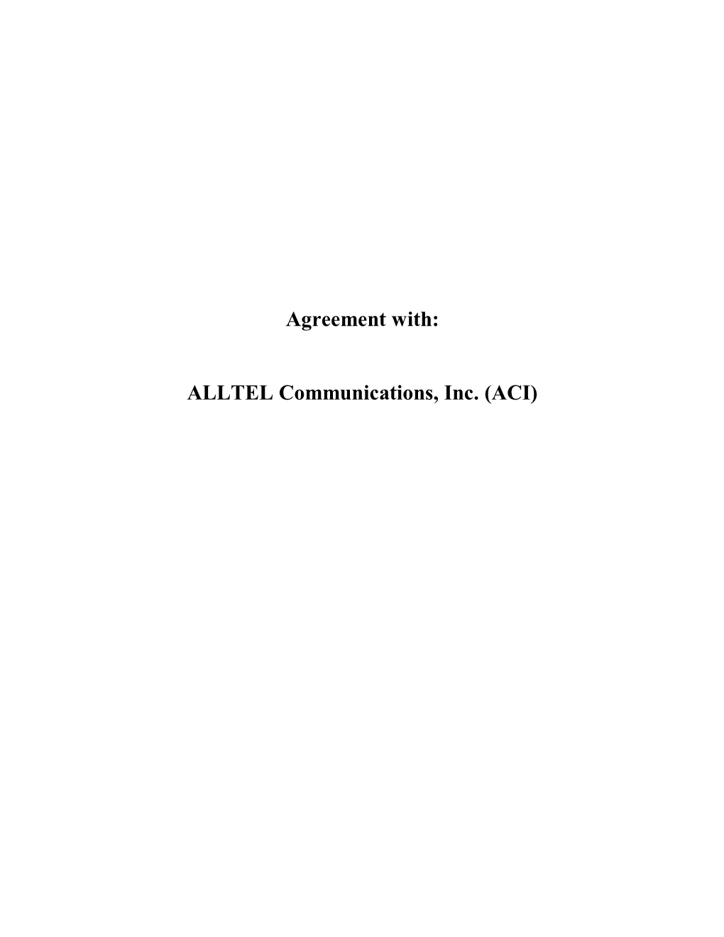 ALLTEL Communications Adoption of Cellco Partnership Dba Verizon Wireless Dated 07-15-2002