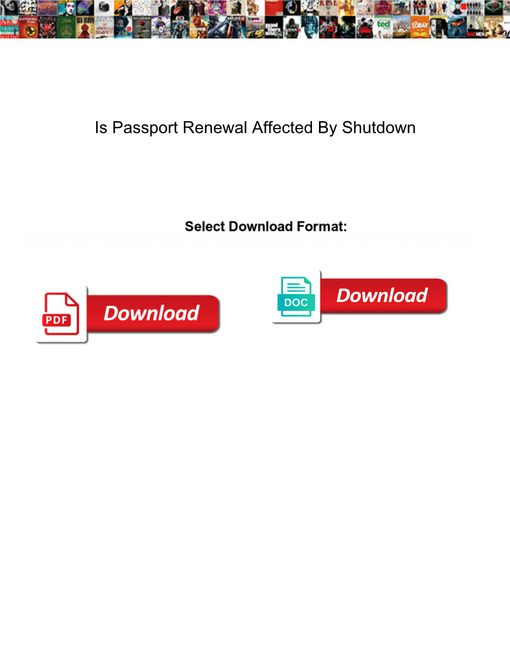 Is Passport Renewal Affected by Shutdown