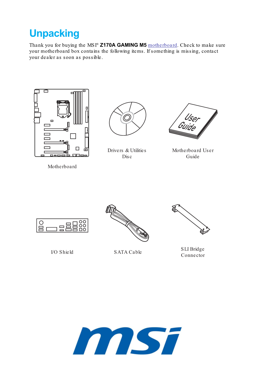 MSI Computers Motherboards Users Manual