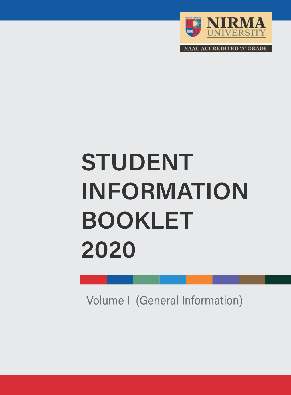 Student Information Booklet 2020 (Volume 1)