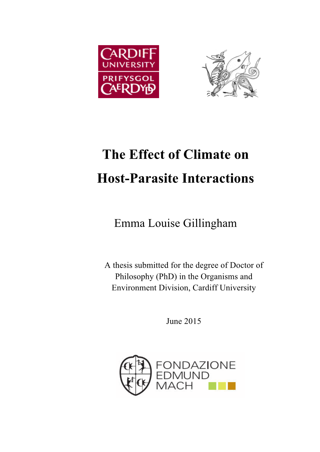 The Effect of Climate on Host-Parasite Interactions