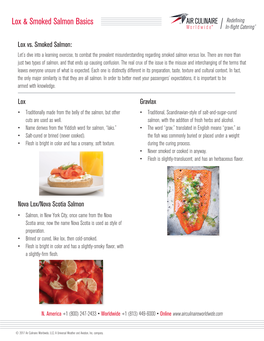 Lox & Smoked Salmon Basics