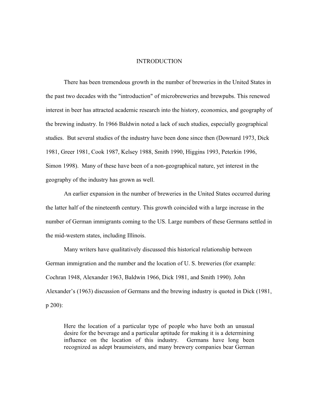 An Earlier Expansion in the Number of Breweries in the United States Occurred During The