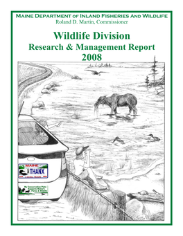 Wildlife Division Research and Management Report, 2008