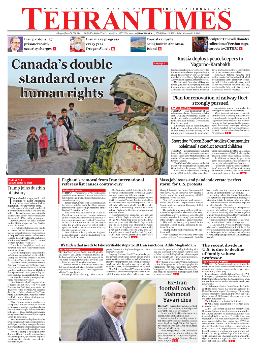 Canada's Double Standard Over Human Rights