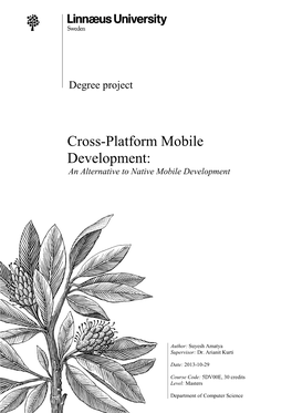 Cross-Platform Mobile Development: an Alternative to Native Mobile Development