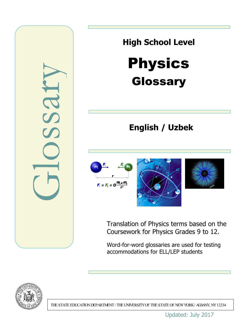 Physics Y Glossary