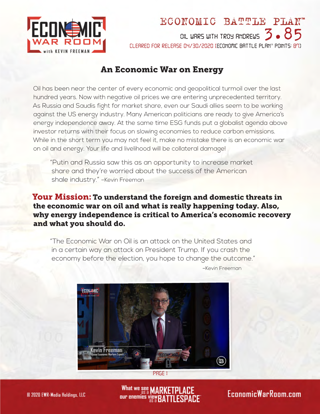 Download Economic Battle Plan