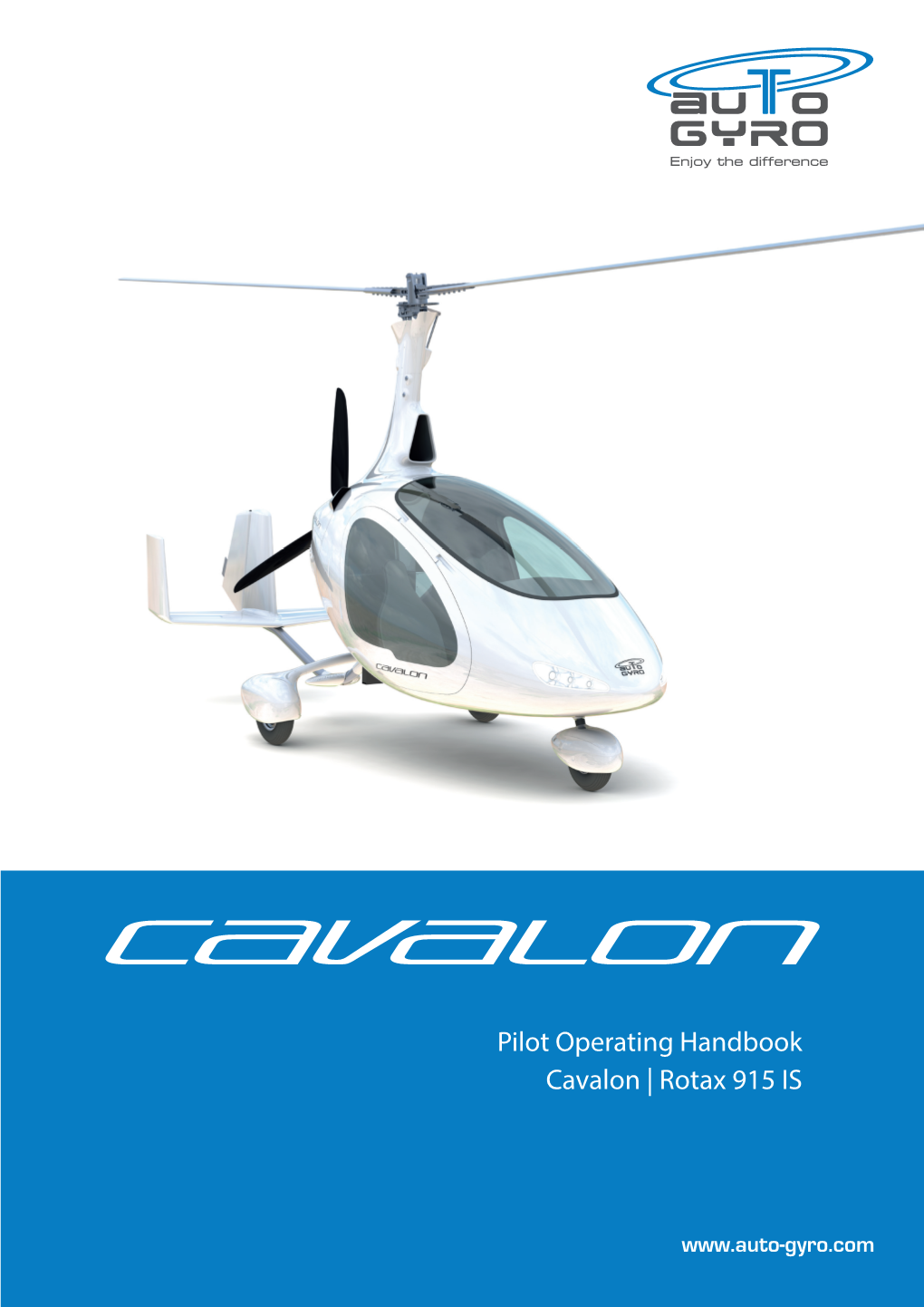 Pilot Operating Handbook Cavalon | Rotax 915 IS Pilot Operating Handbook for Gyroplane Cavalon 915Is