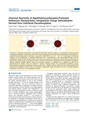 Chemical Reactivity of Naphthalenecarboxylate-Protected