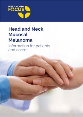 Head and Neck Mucosal Melanoma