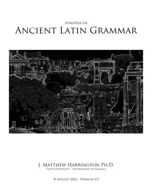 Ancient Latin Grammar