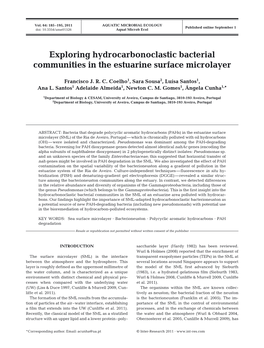 Exploring Hydrocarbonoclastic Bacterial Communities in the Estuarine Surface Microlayer
