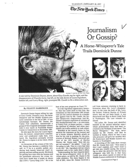 Journalism Or Gossip? Im a Horse-Whisperer's Tale Trails Dominick Dunne