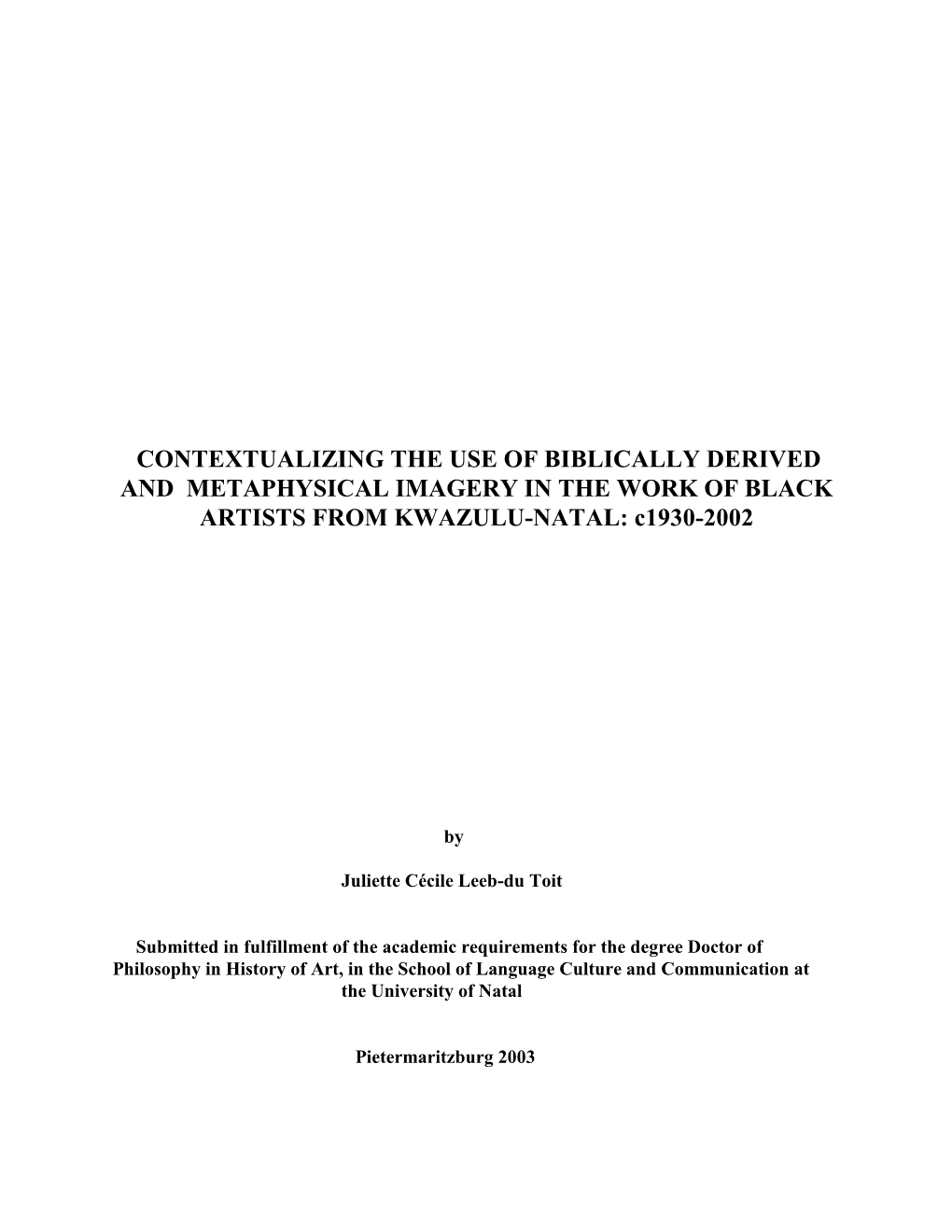 Leeb-Du Toit JC 2003 Thesis.Pdf (1.539Mb)