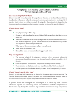 Chapter 3: Structuring Growth for Livability: Urban Design and Land Use