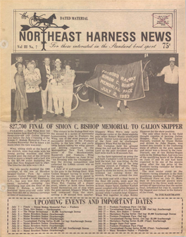 Northeast Harness News, July 1983