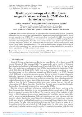 Radio Spectroscopy of Stellar Flares: Magnetic Reconnection & CME