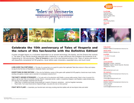 Celebrate the 10Th Anniversary of Tales of Vesperia and the Return Of