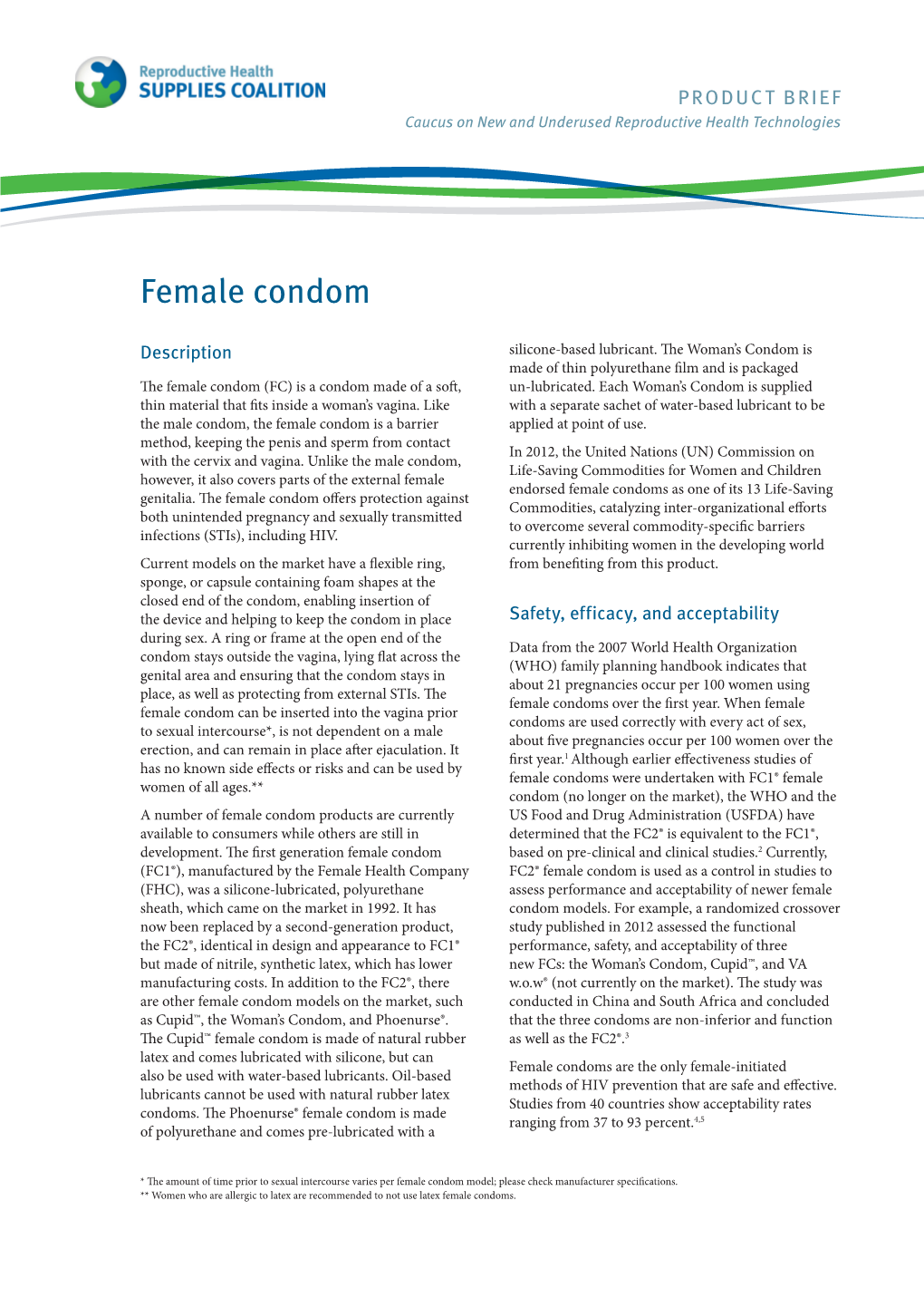 Female Condom