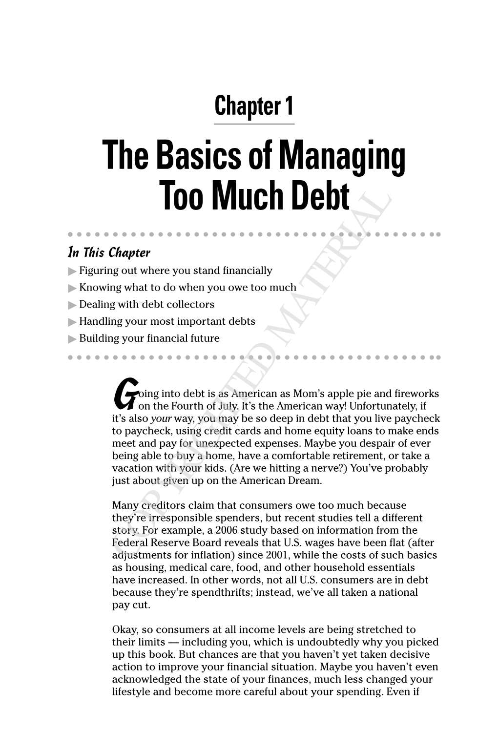 The Basics of Managing Too Much Debt