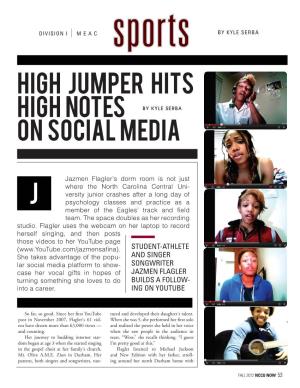 High Jumper Hits High Notes on Social Media