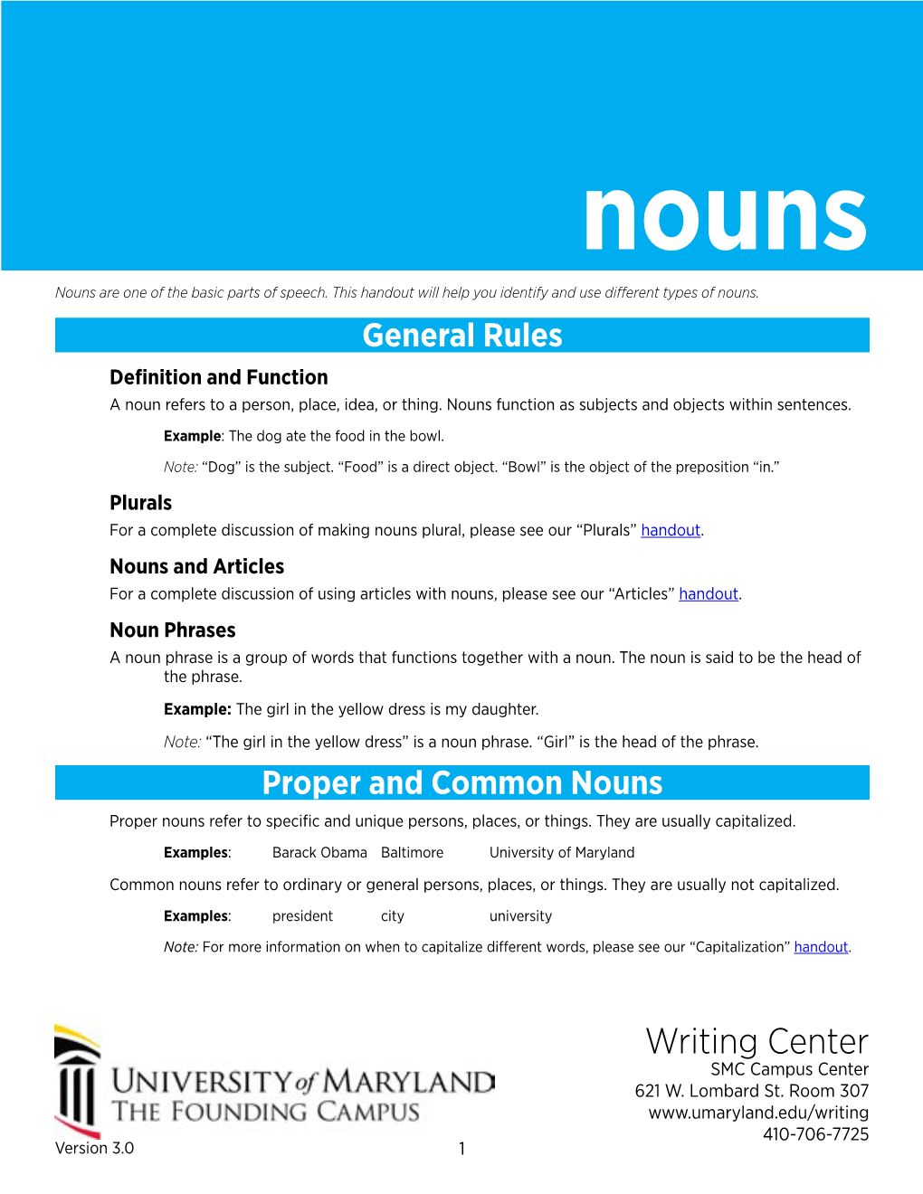 Writing Center SMC Campus Center 621 W