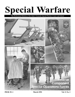 Reserve Component Special Operations Forces