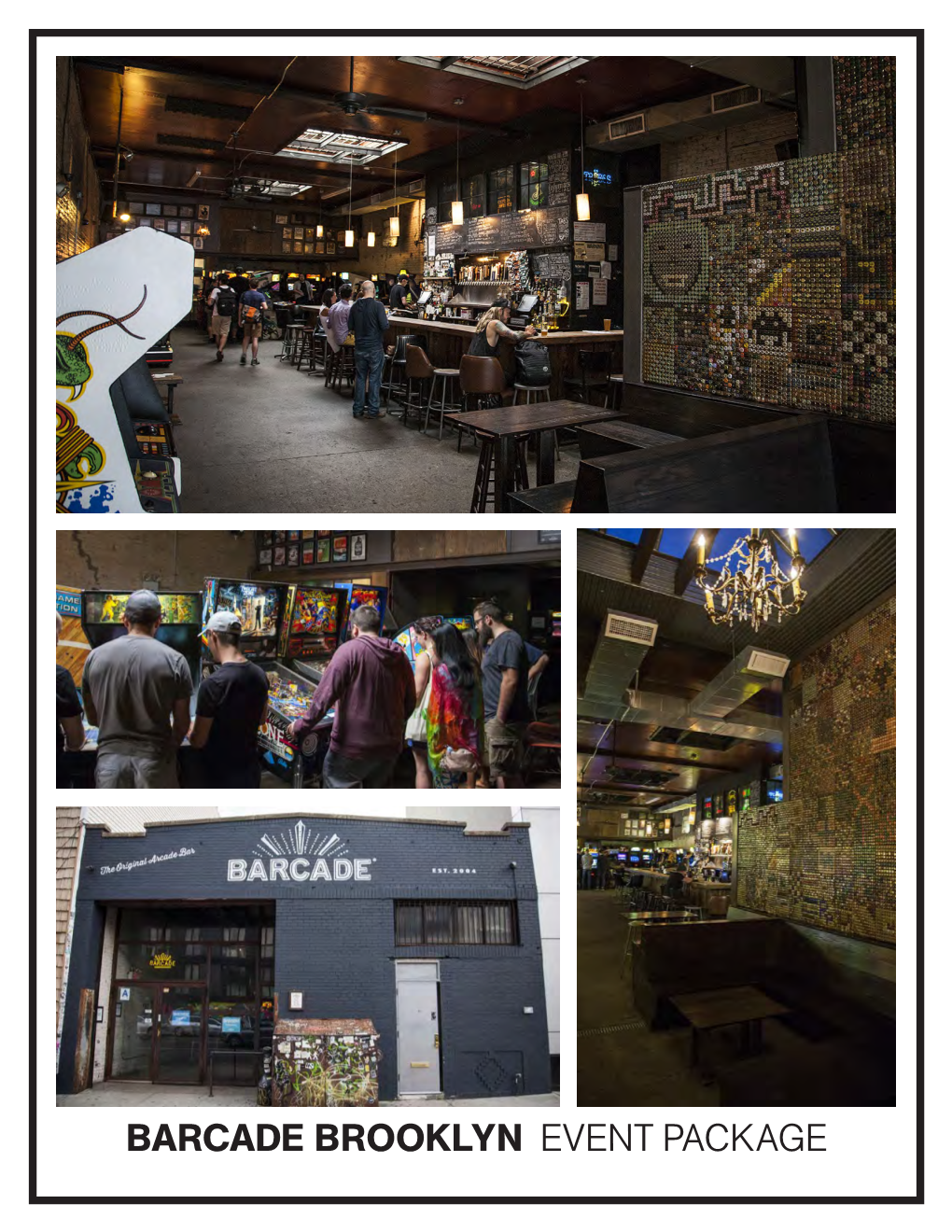 Barcade Brooklyn Event Package