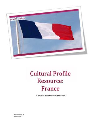 Cultural Profile Resource: France