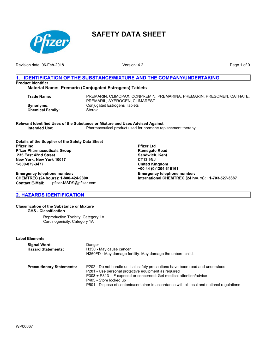 Safety Data Sheet