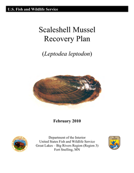 Scaleshell Mussel Recovery Plan