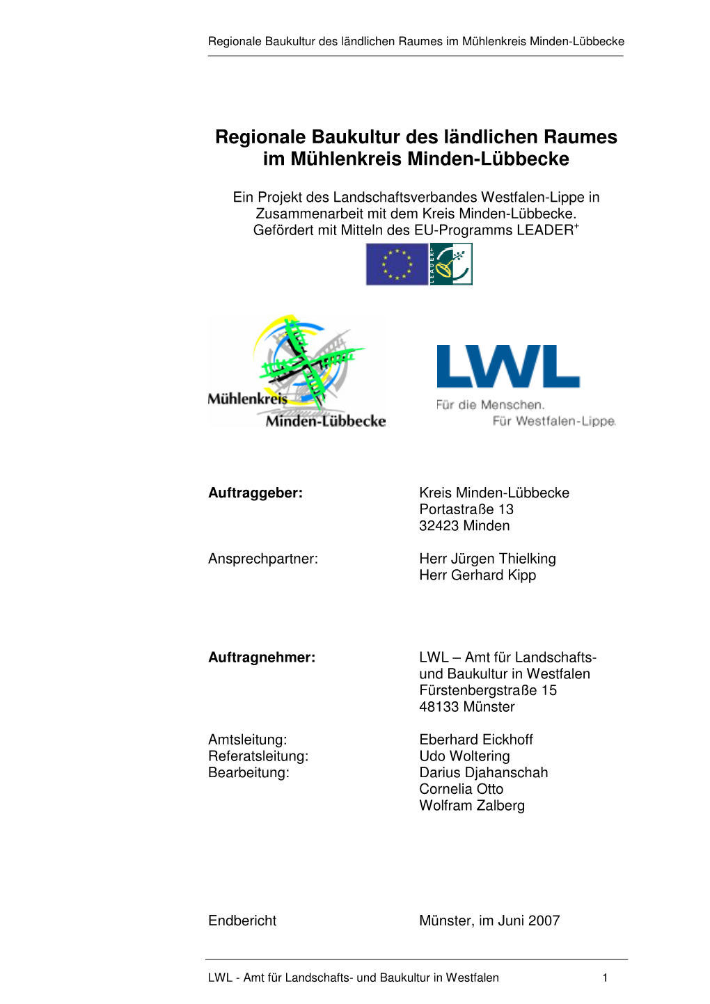 Regionale Baukultur Im Mühlenkreis Minden-Lübbecke