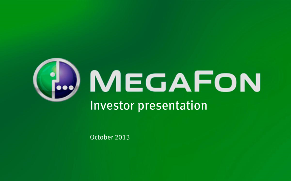 Investor Presentation 122 098 166