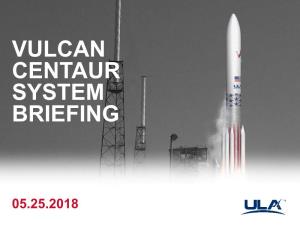 Vulcan Centaur System Briefing