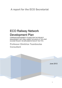 ECO Railway Network Development Plan