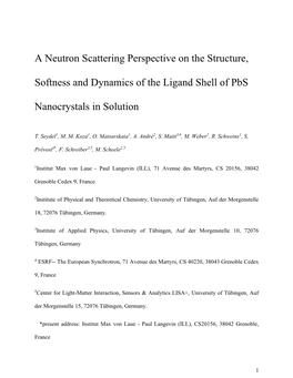 A Neutron Scattering Perspective on the Structure, Softness And