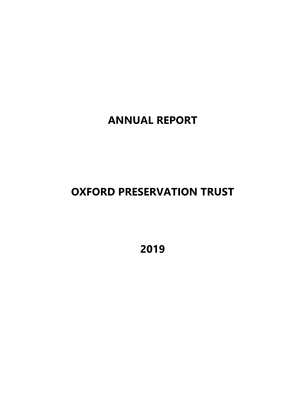 View Our Annual Report 2019