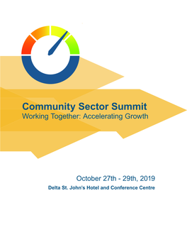 Community Sector Summit Working Together: Accelerating Growth