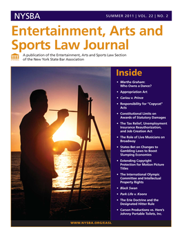 Entertainment, Arts and Sports Law Journal