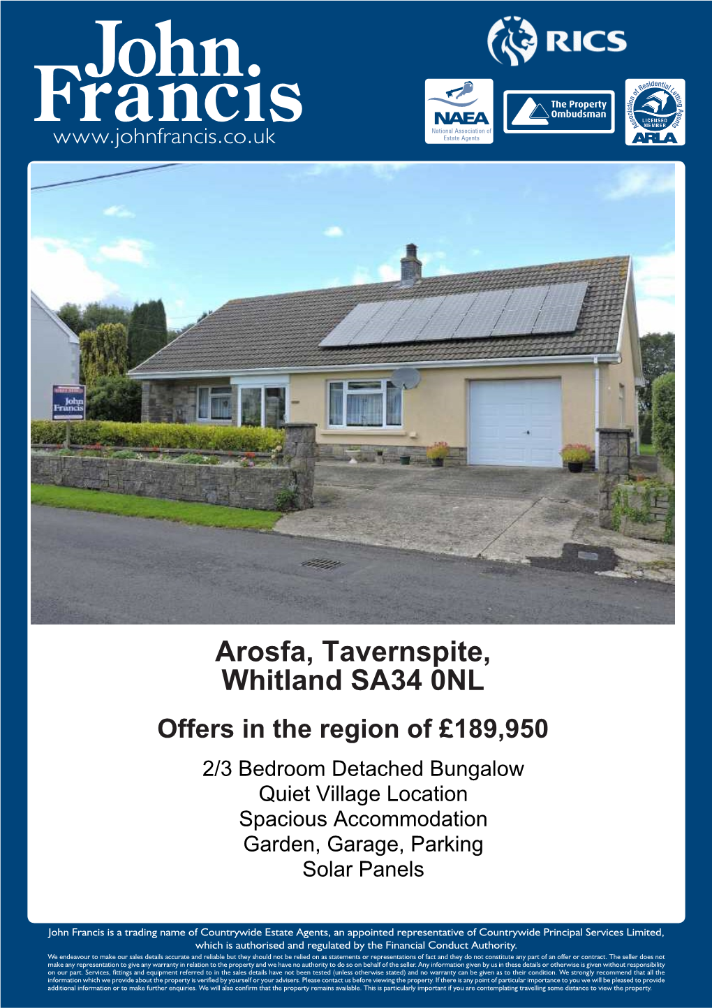 Arosfa, Tavernspite, Whitland SA34